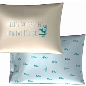 Disney Princess Moana Satin Standard 2 Pack Pillowcase Cover Set